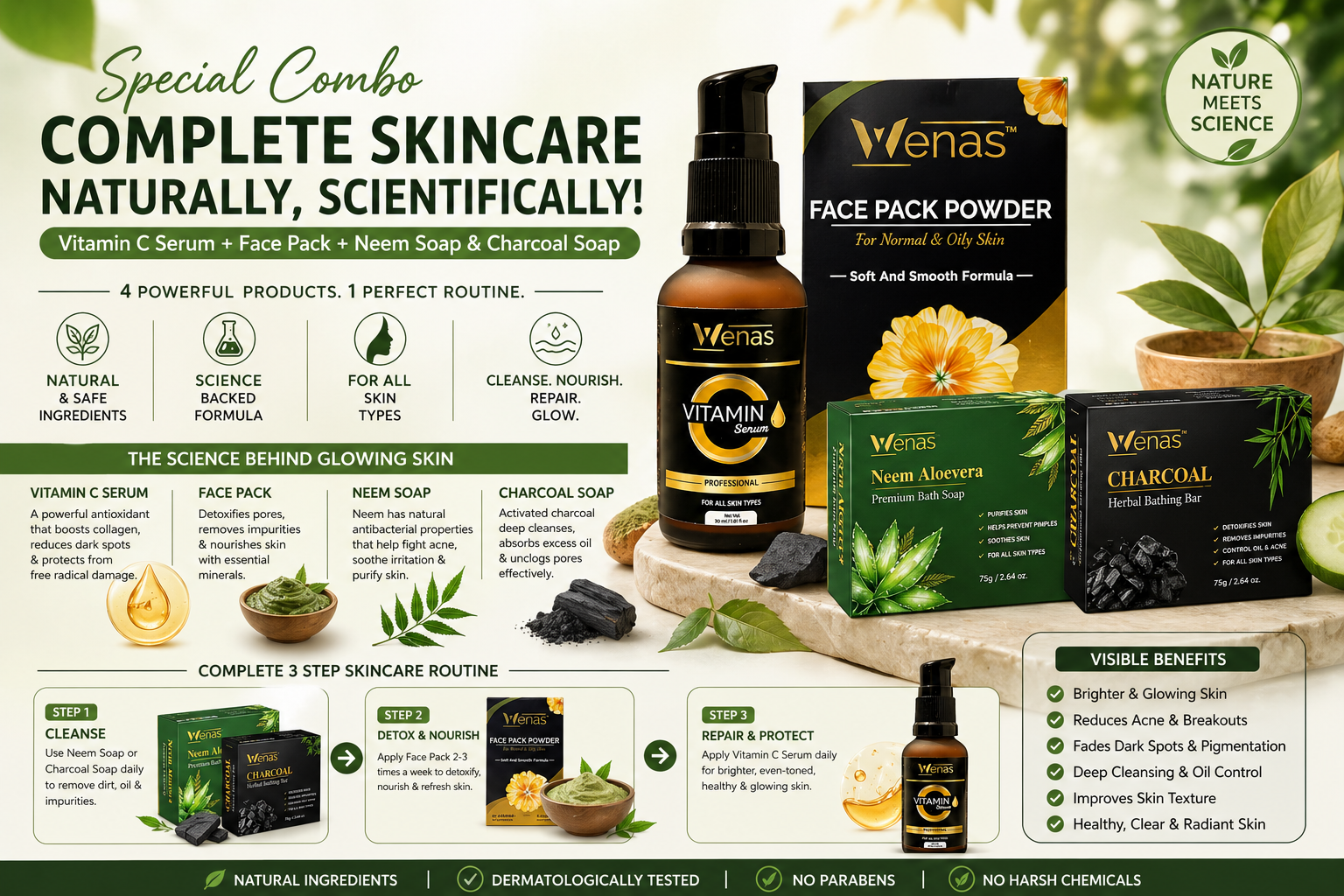 Fix Oily Skin, Acne & Tanning with Dr. Rajpreet Kaur’s Vitamin C Serum Combo