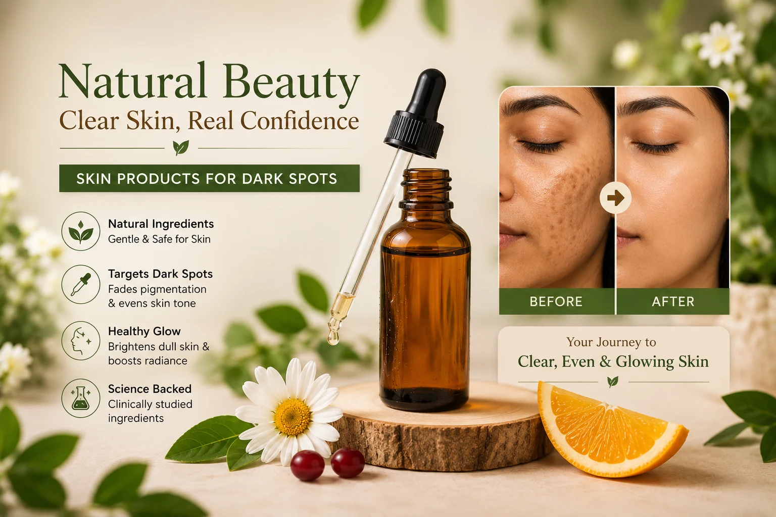 Natural Beauty and Dark Spots: A Science-Backed Guide to Clear, Confident Skin